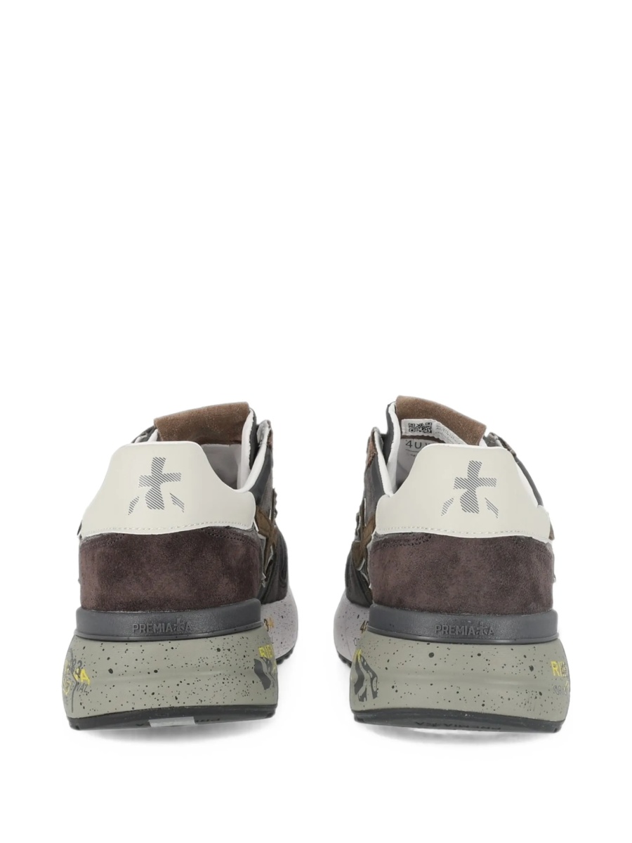 Sneakers Premiata gri din poliuretan si piele - Img 4