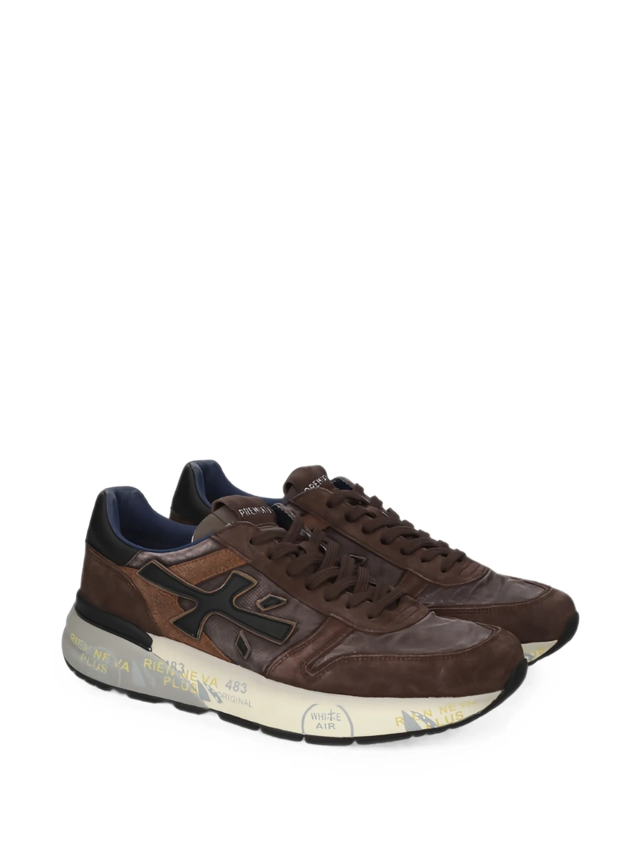 Sneakers Premiata maro din poliamida si poliuretan - Img 2