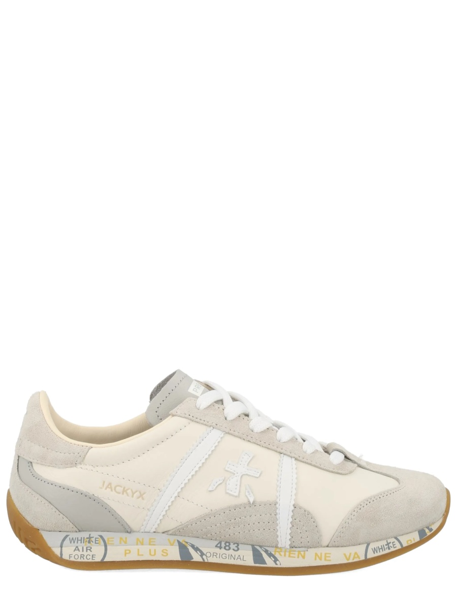 Sneakers Premiata neutri din piele - Img 2