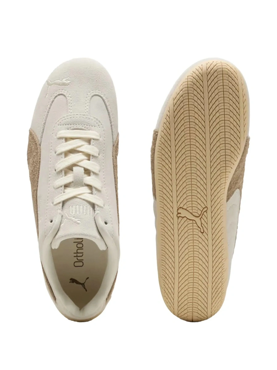 Sneakers PUMA albi din piele intoarsa - Img 5