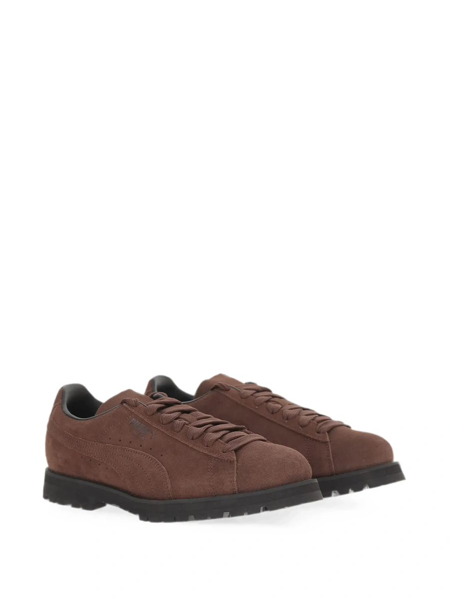 Sneakers PUMA maro din piele intoarsa - Img 5