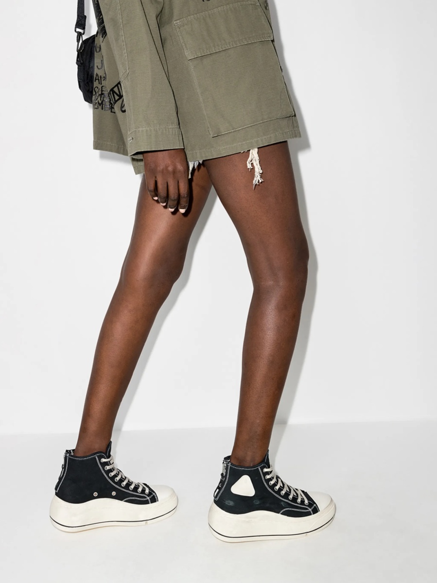 Sneakers R13 negri din material textil - Img 3