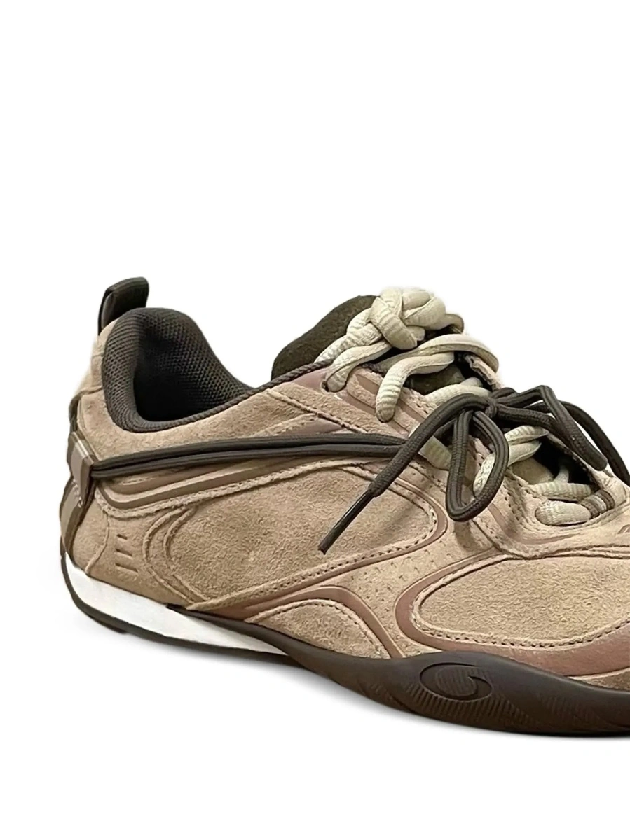 Sneakers 'Radar' beige Low Top Sneakers with Logo Patch on the Tongue in Leather Women - Img 5