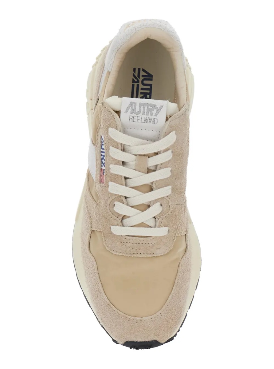 Sneakers 'Reelwind' Beige Sneakers with logo patch on the tongue in suede for men - Img 4