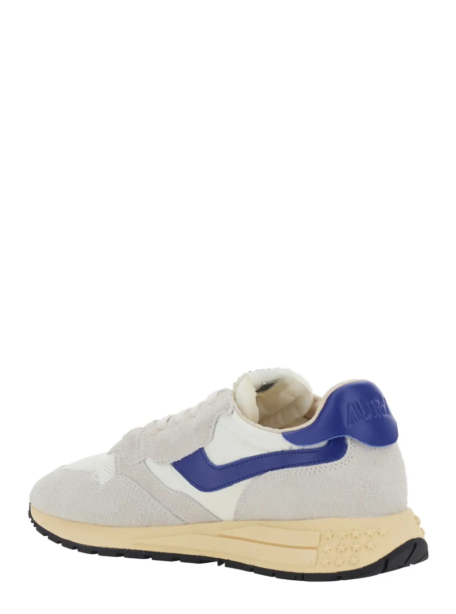 Sneakers 'Reelwind' Gray Sneakers with logo patch on the tongue in leather for men - Img 3