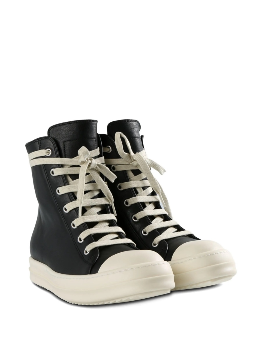 Sneakers Rick Owens negri din piele - Img 2