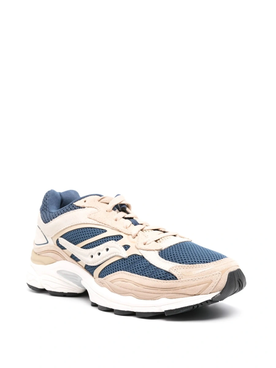 Sneakers Saucony neutri din piele intoarsa si material textil - Img 2