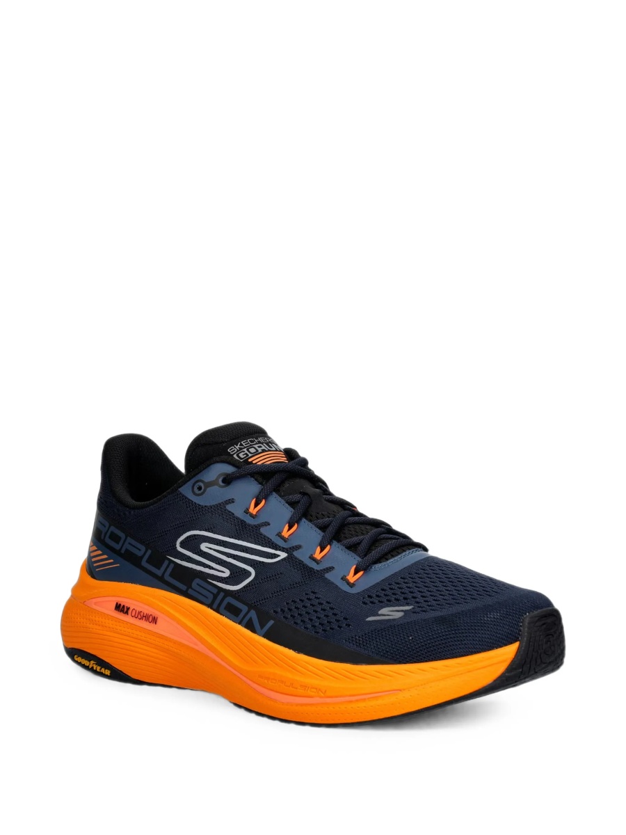 Sneakers SKECHERS albastri din material textil si fibre - Img 2
