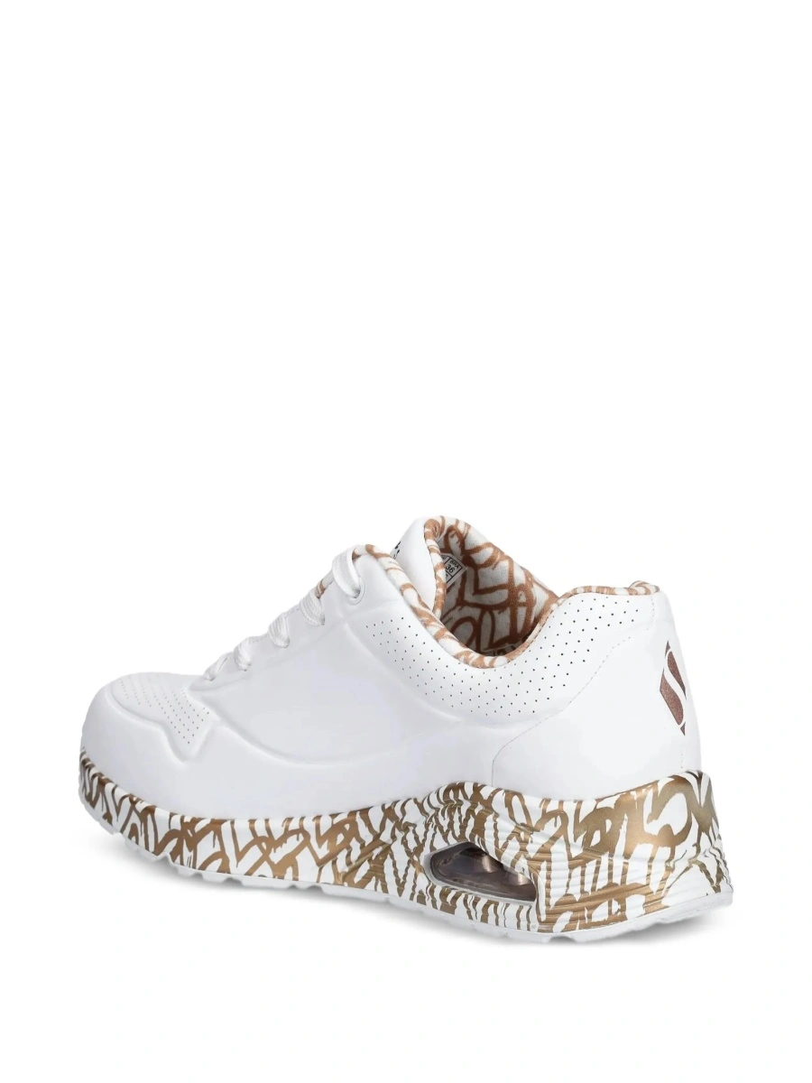 Sneakers SKECHERS albi din material textil - Img 3