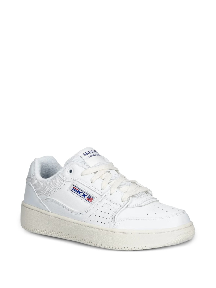 Sneakers SKECHERS albi din piele eco - Img 2