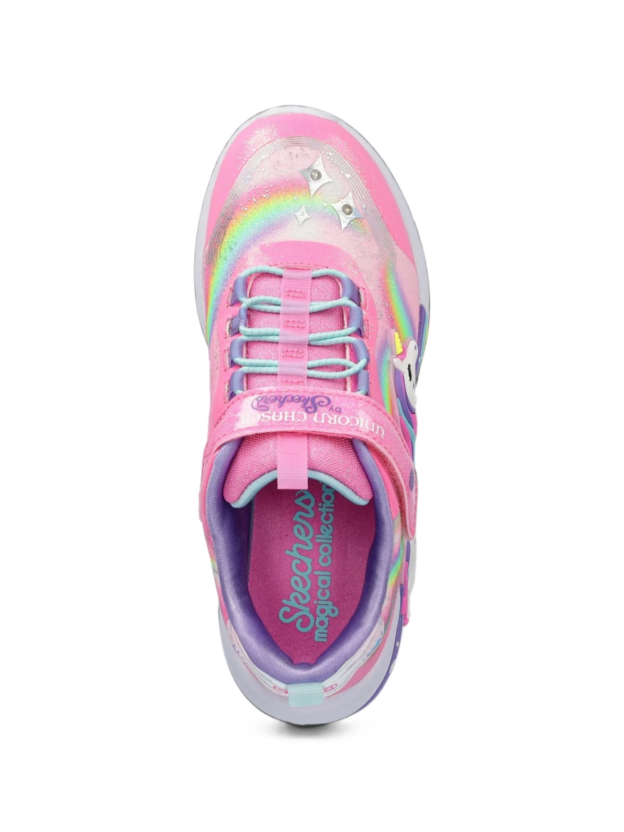 Sneakers SKECHERS roz din material textil si poliuretan - Img 4