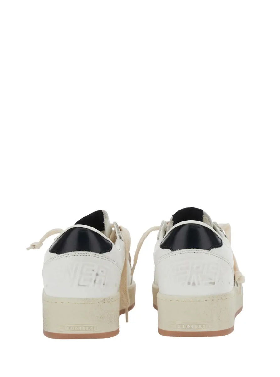 Sneakers Sneaker 'Ballstar 2' Low Top with Star Patch on the Side and Contrast Heel in White Leather for Women - Img 5