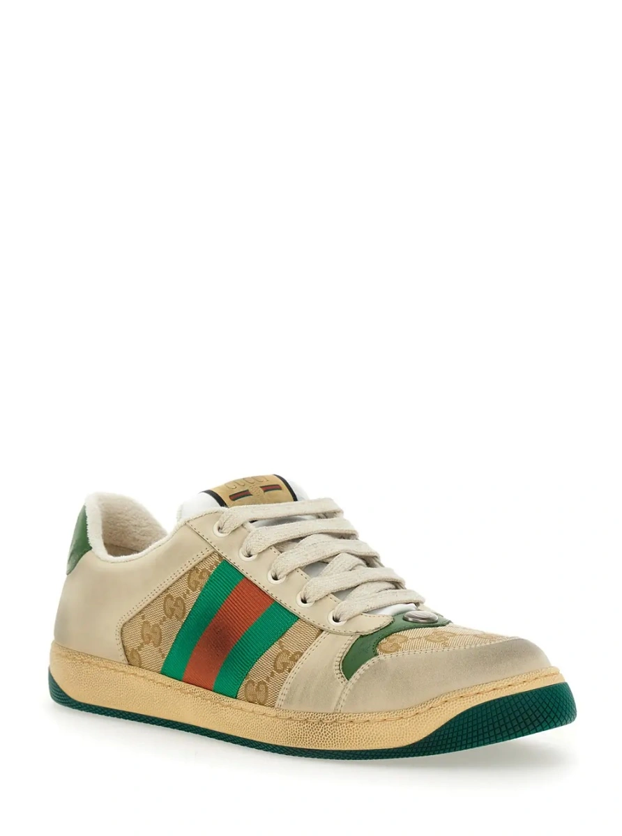 Sneakers Sneaker 'Screener' with Web Detail on the Side in GG Supreme Canvas and Multicolor Leather for Men - Img 2