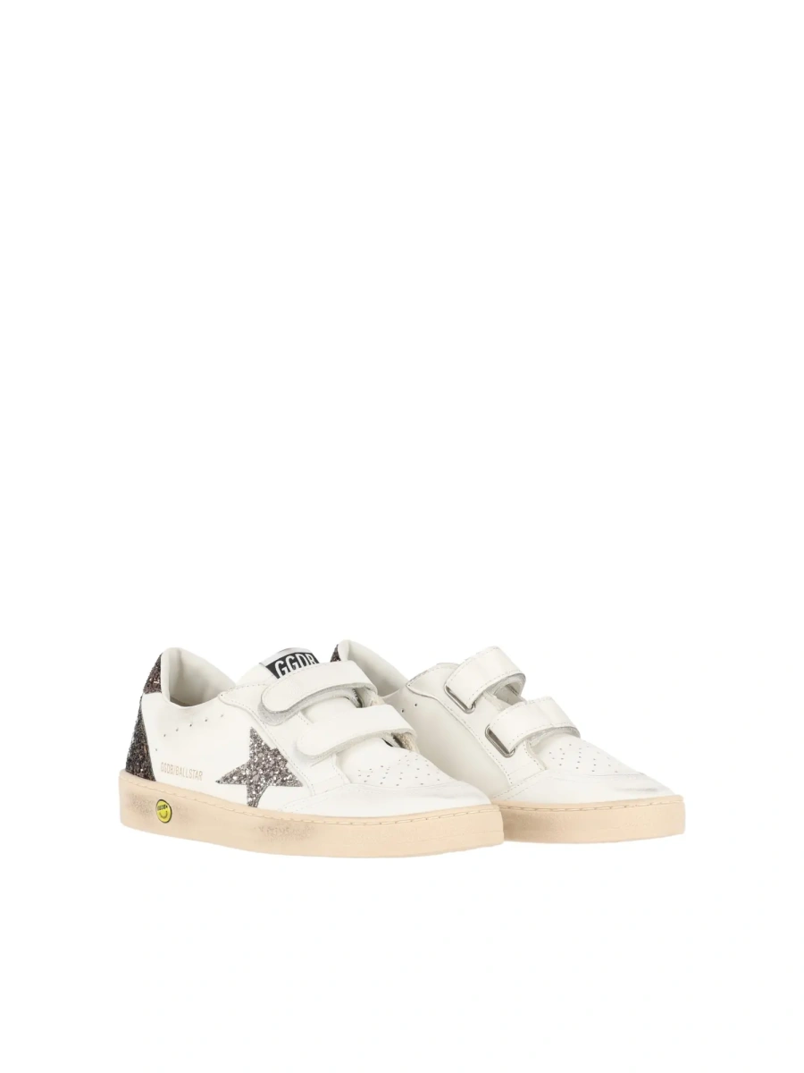 Sneakers SNEAKERS BALL STAR STRAP LEATHER UPPER TOE AND STRAP GLITTER STAR HEEL AND SPUR WHITE/CINDER/LIGHT BROWN - Img 2
