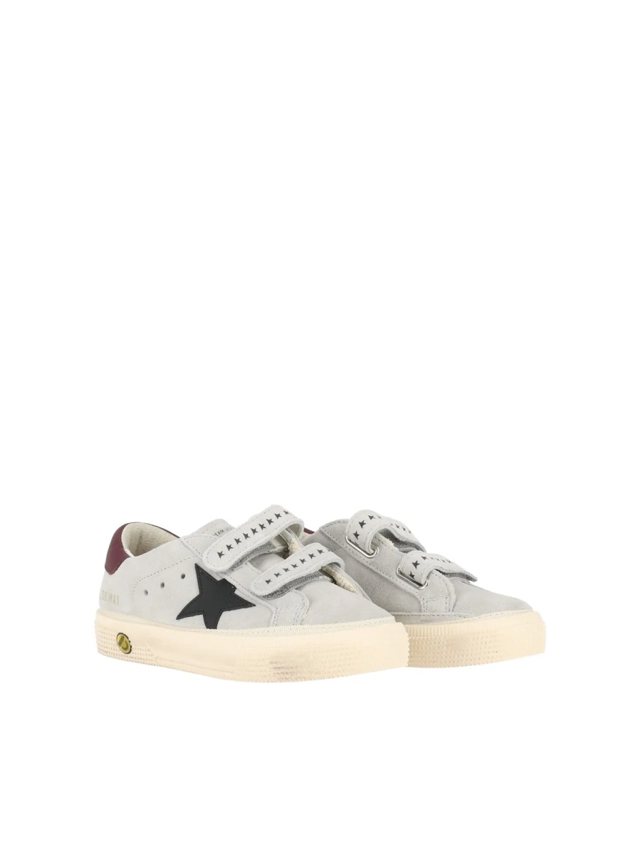 Sneakers SNEAKERS MAY SCHOOL SUEDE UPPER AND STRAP LEATHER STAR AND HEEL GREY/BLACK/BORDEAUX - Img 2