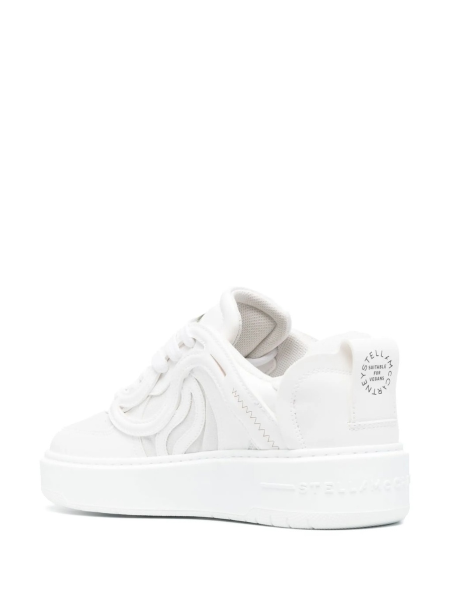Sneakers Stella McCartney albi din piele eco - Img 3