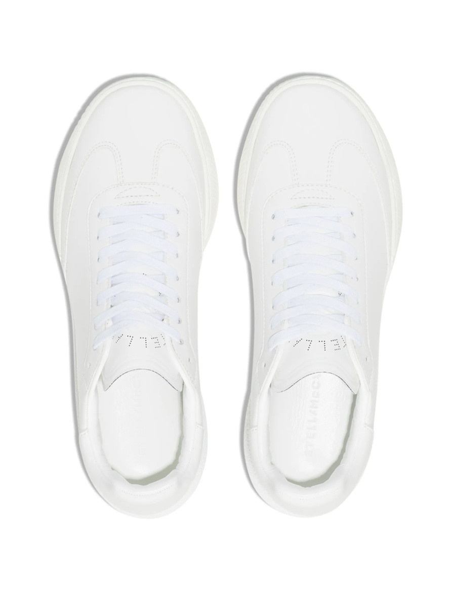 Sneakers Stella McCartney albi din polyester si poliuretan - Img 4