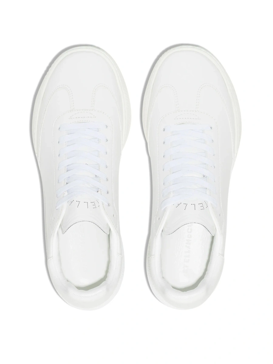 Sneakers Stella McCartney albi din polyester si poliuretan - Img 4