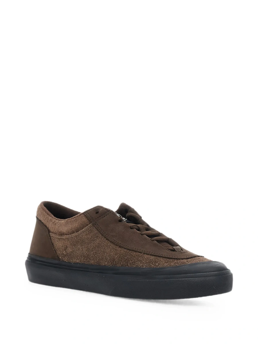 Sneakers Stone Island maro din piele intoarsa - Img 5