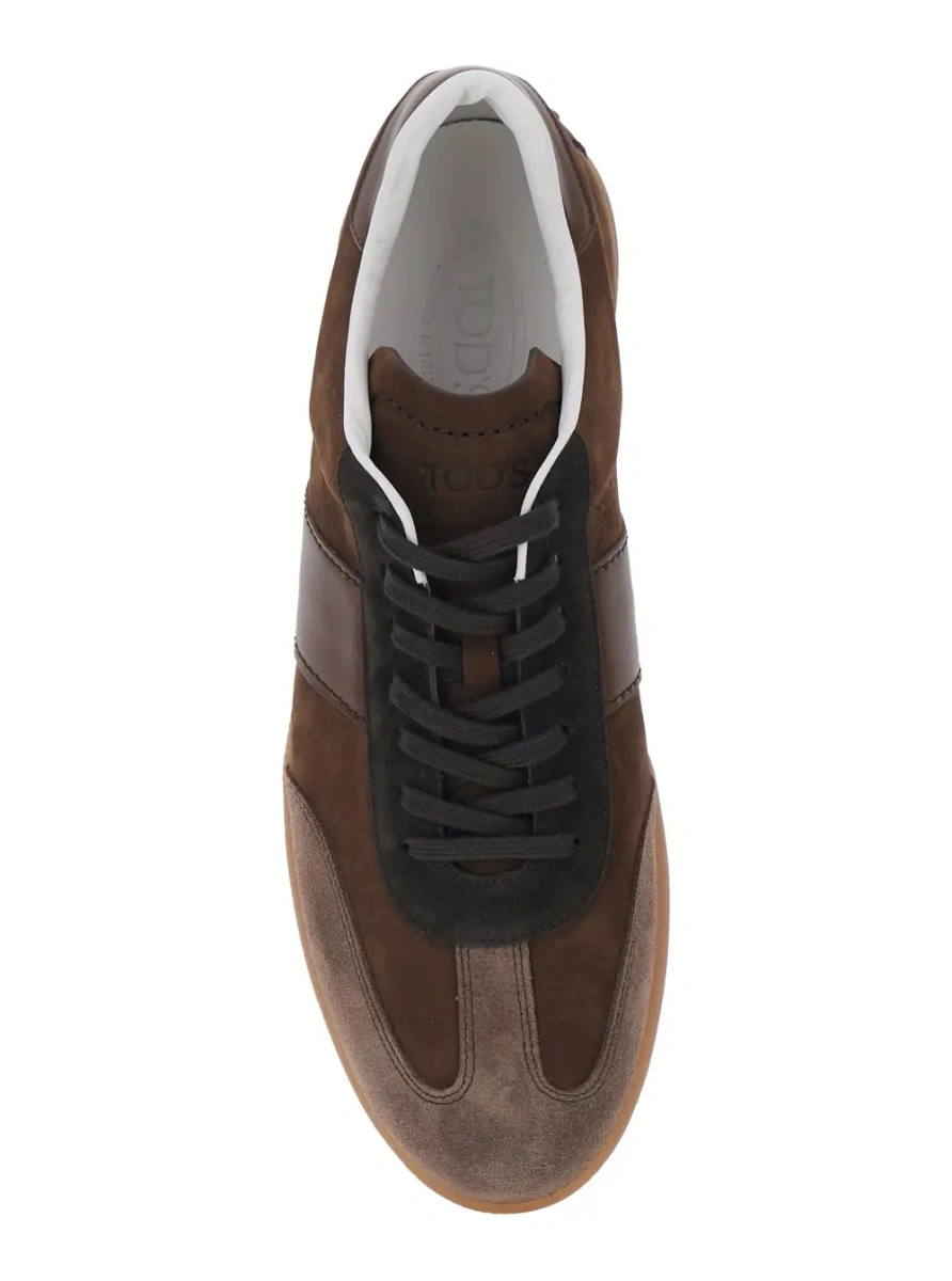 Sneakers TOD'S maro din piele intoarsa - Img 4