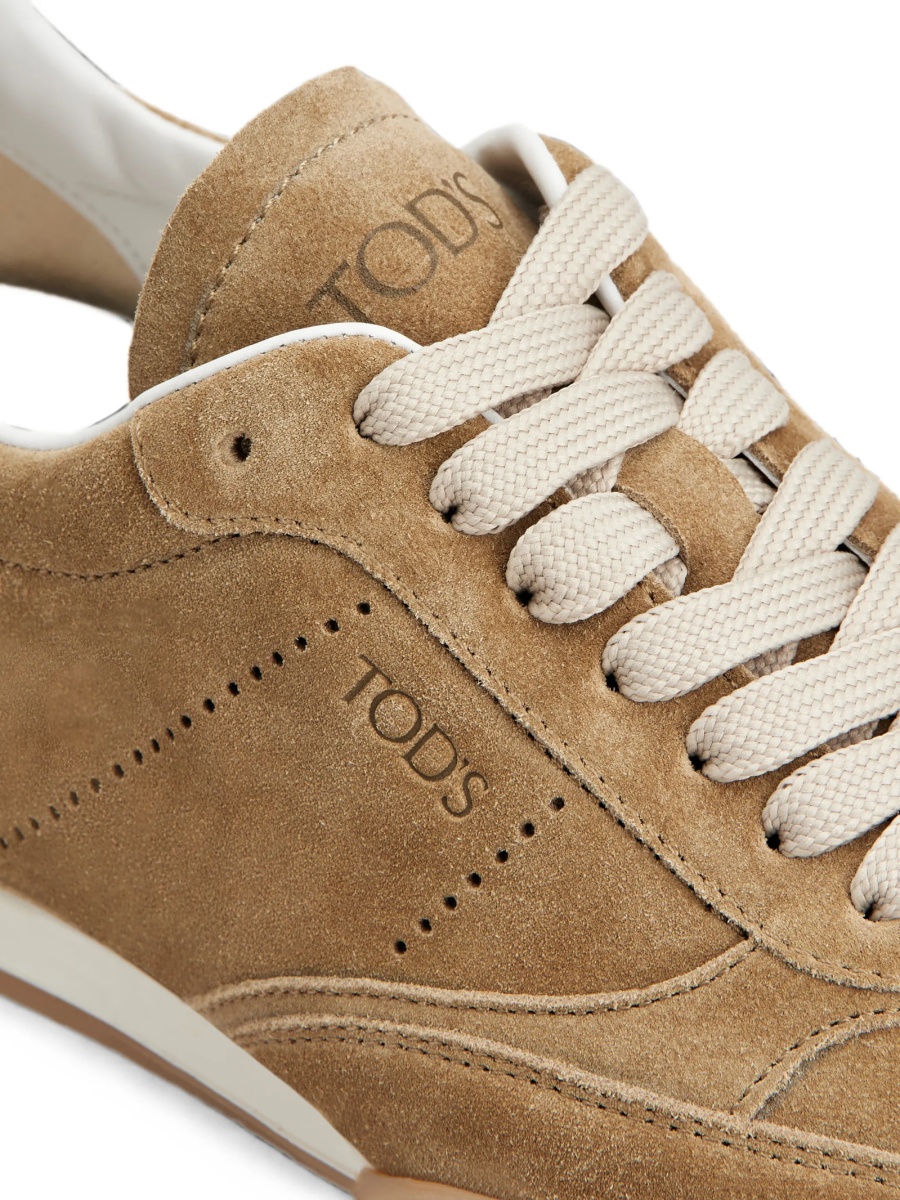 Sneakers TOD'S neutri din piele intoarsa - Img 5