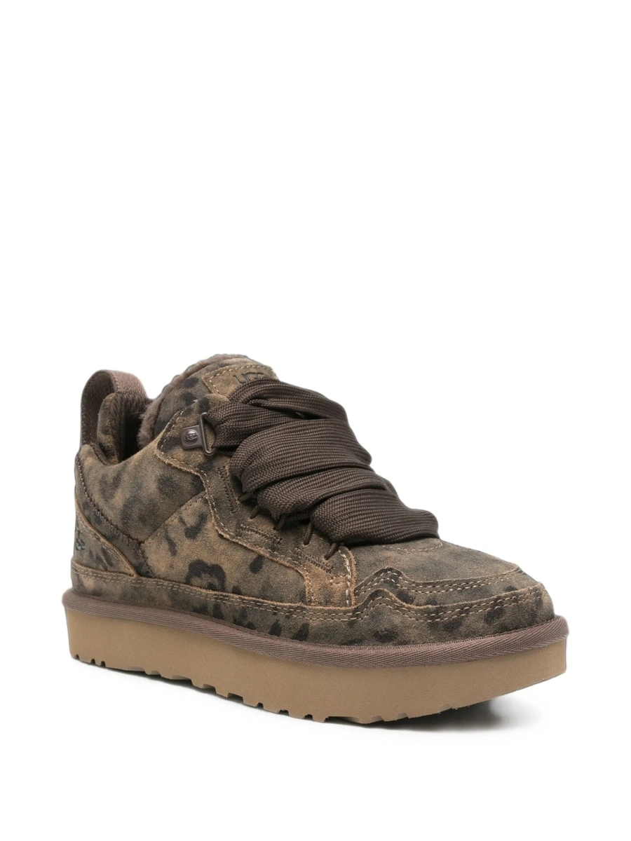 Sneakers UGG maro din poliester reciclat - Img 2