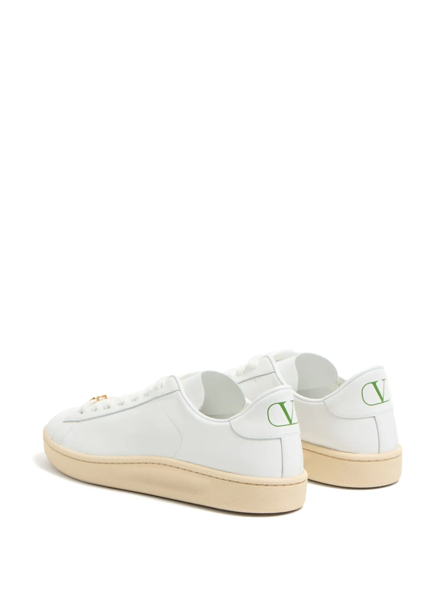 Sneakers Valentino Garavani albi din piele 'Royco' - Img 6