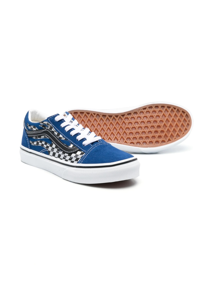 Sneakers Vans albastri din material textil si piele intoarsa - Img 2