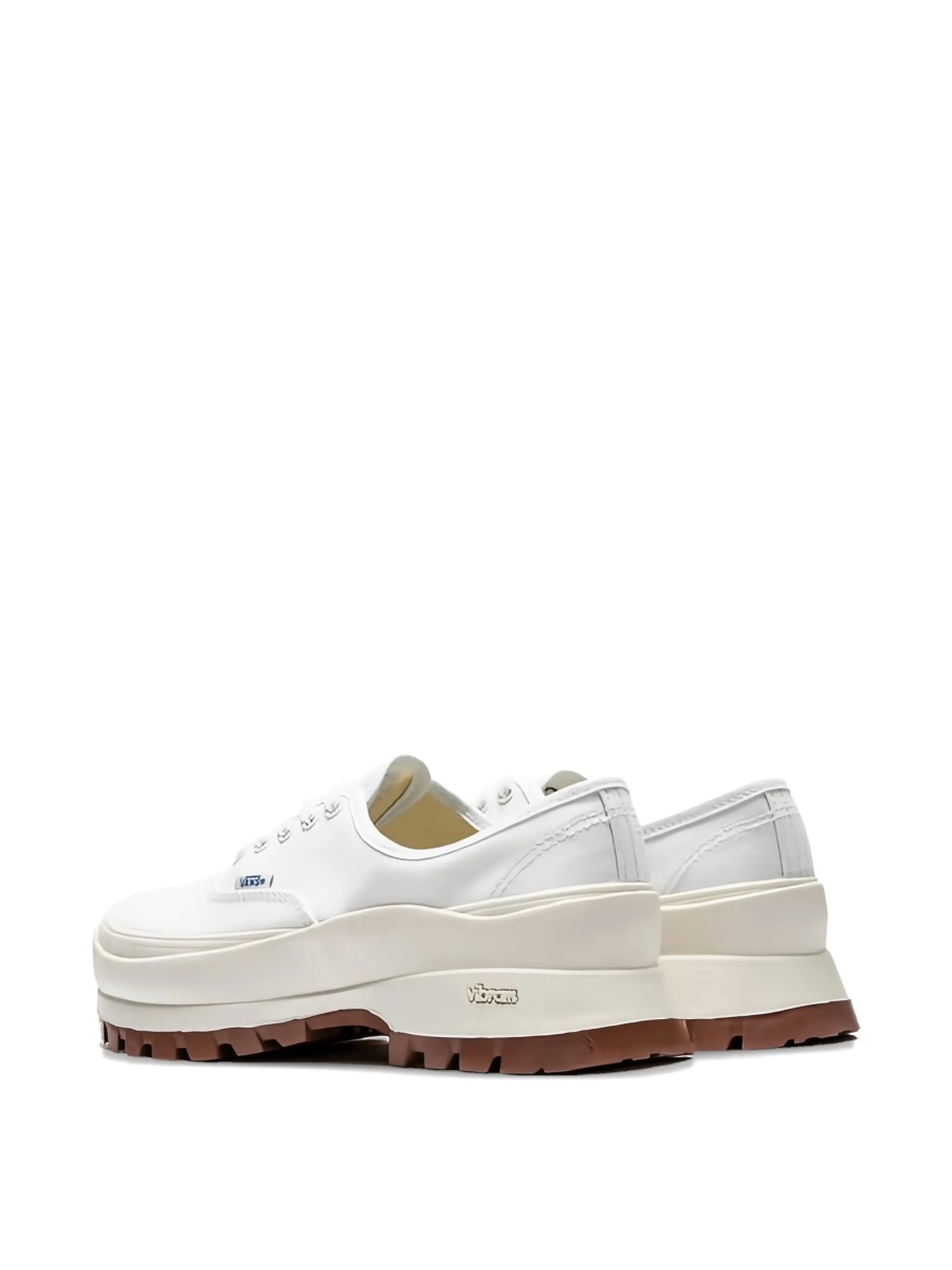 Sneakers Vans albi din material textil - Img 3