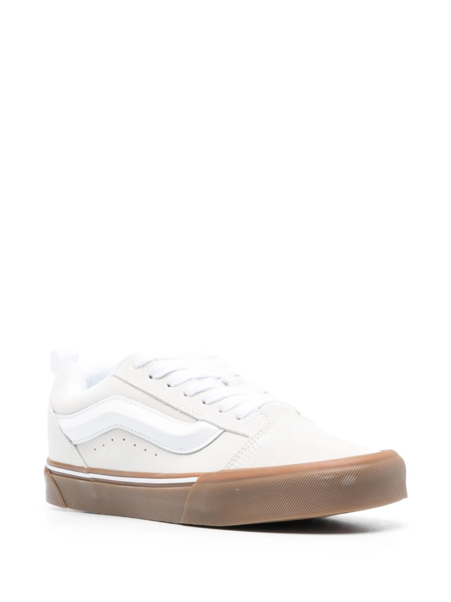 Sneakers Vans albi din piele intoarsa - Img 2