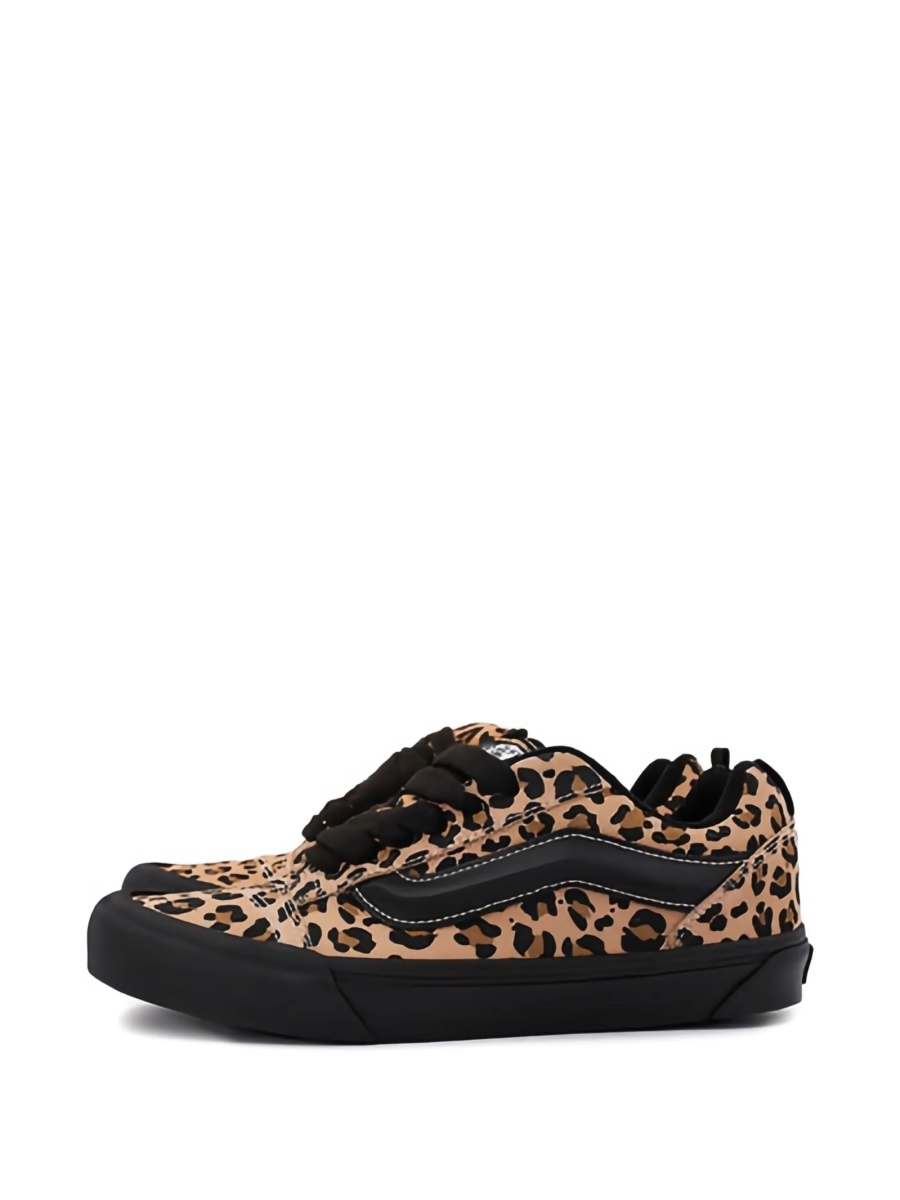 Sneakers Vans maro din piele intoarsa si bumbac - Img 2