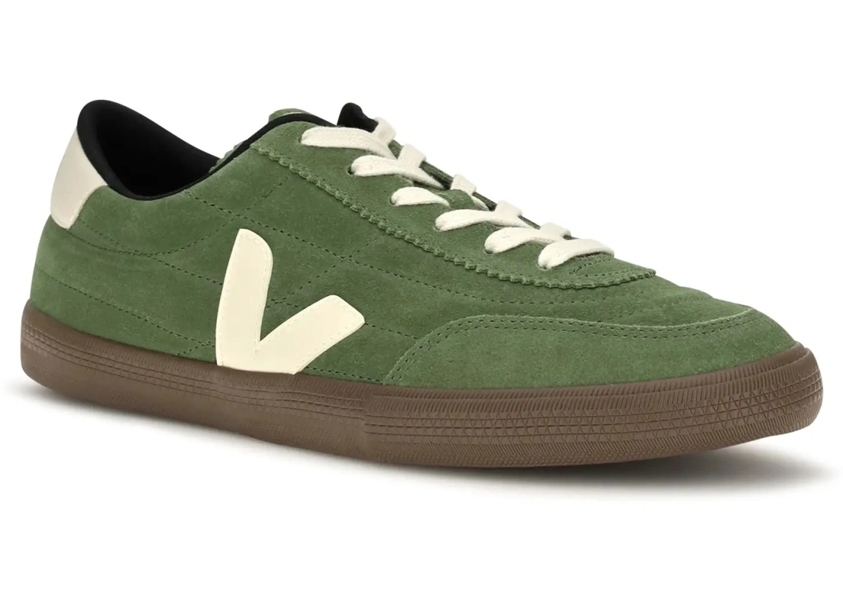 Sneakers VEJA multicolor din piele intoarsa - Img 2