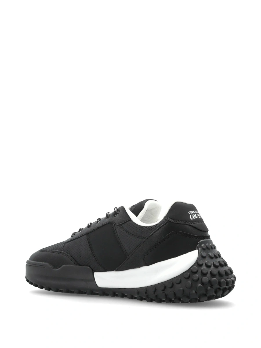 Sneakers Versace Jeans Couture negri din material textil - Img 4