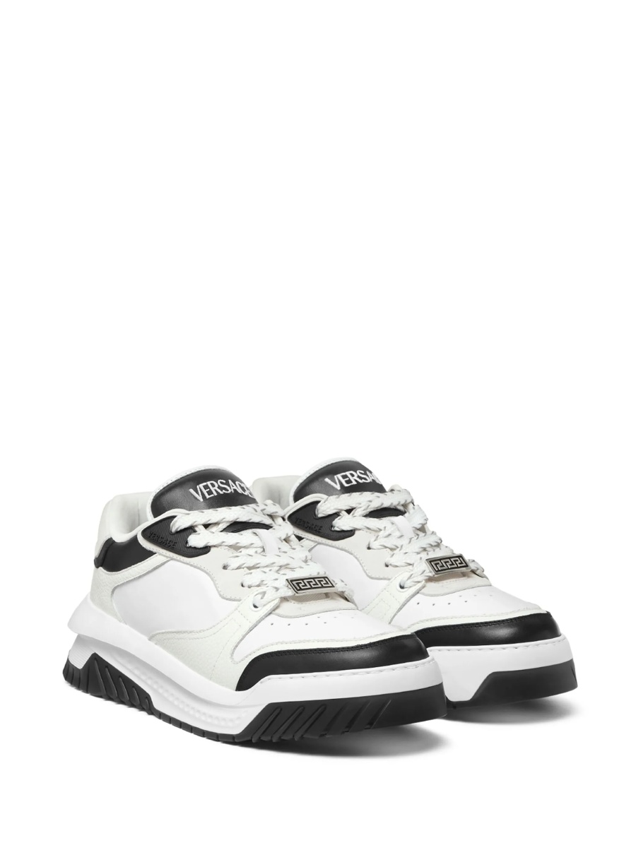Sneakers Versace Odissea albi din piele - Img 2