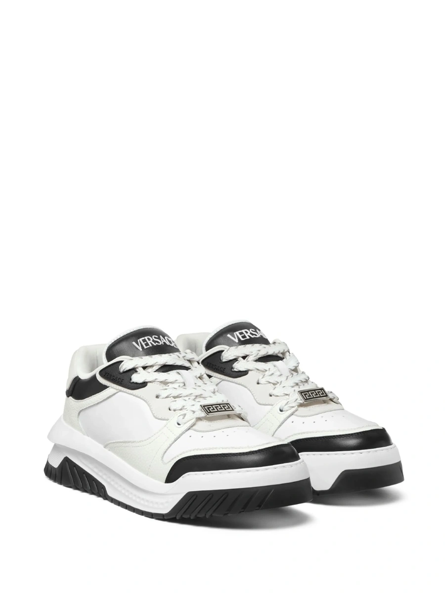 Sneakers Versace Odissea albi din piele - Img 2