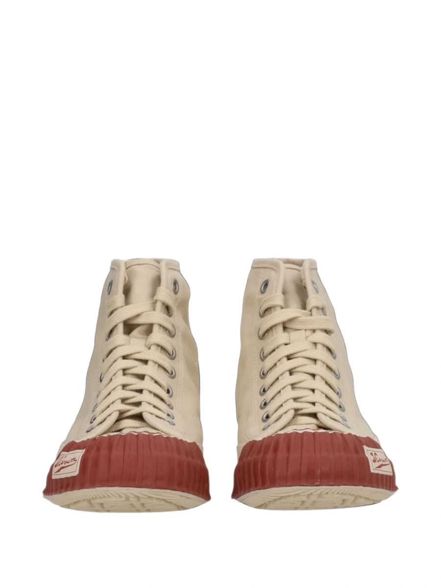 Sneakers VISVIM neutri din bumbac - Img 3
