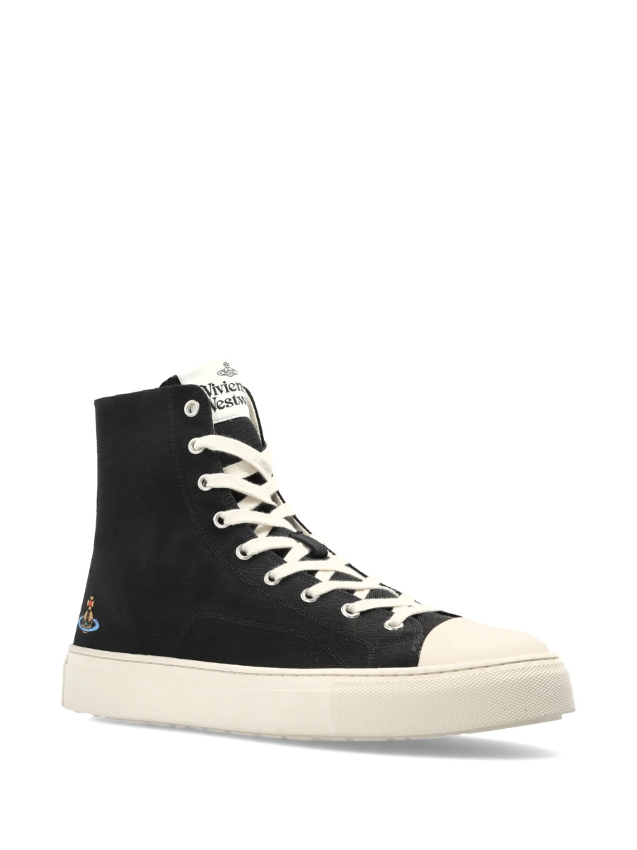 Sneakers Vivienne Westwood negri din bumbac - Img 2