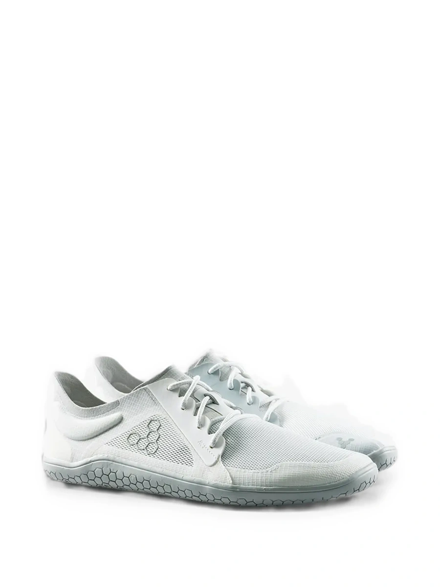 Sneakers Vivobarefoot albi din poliester reciclat - Img 2