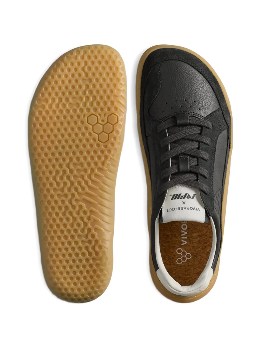 Sneakers Vivobarefoot negri din piele intoarsa - Img 4