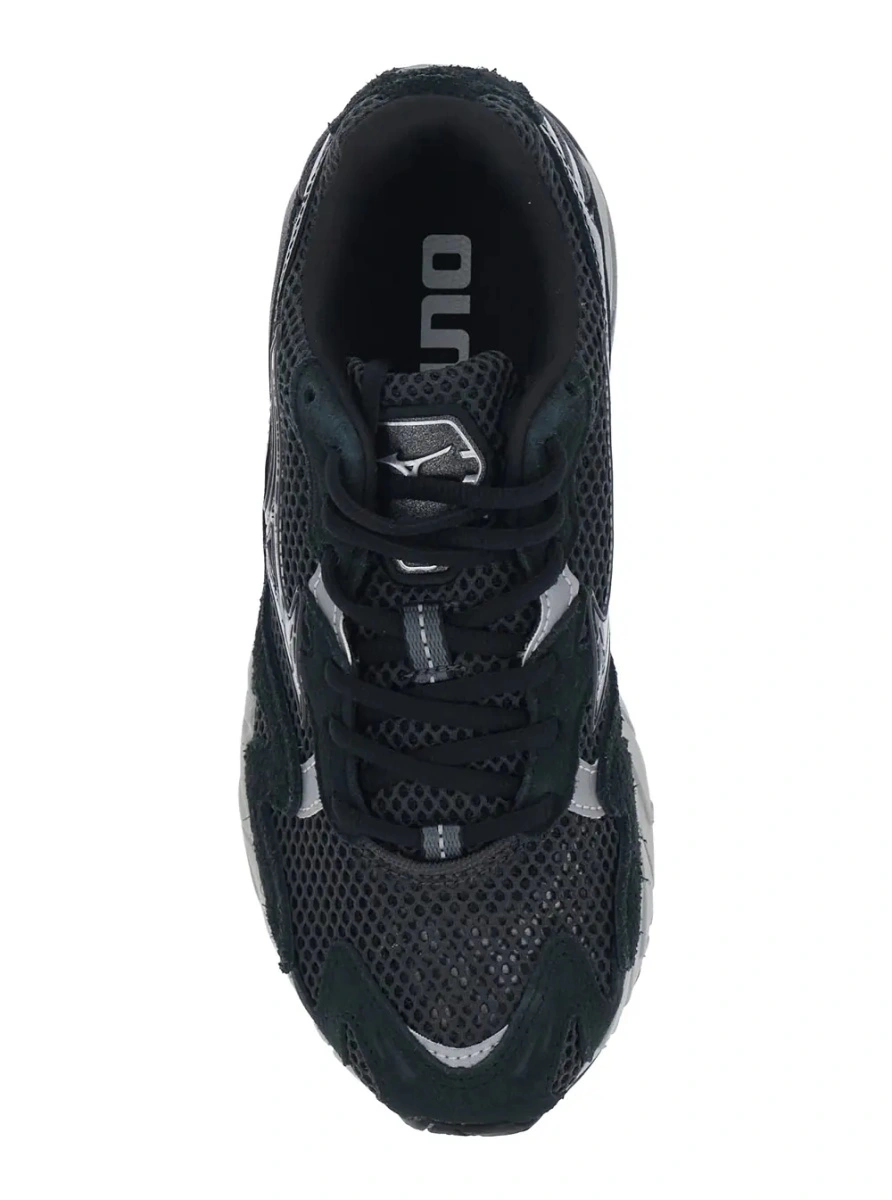 Sneakers 'WAVE RIDER' Black Sneaker with side logo and suede inserts in Tech Fabric unisex - Img 4