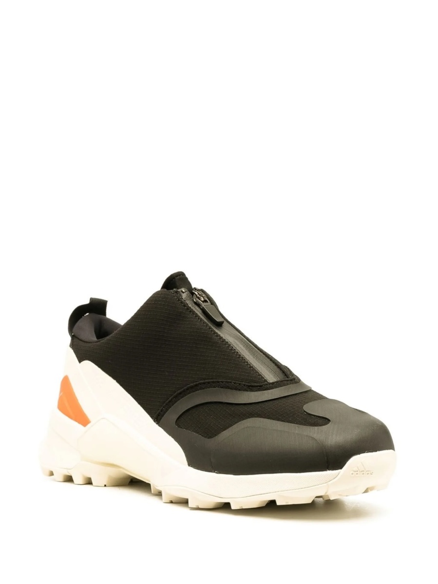 Sneakers Y-3 negri din material textil si piele - Img 2