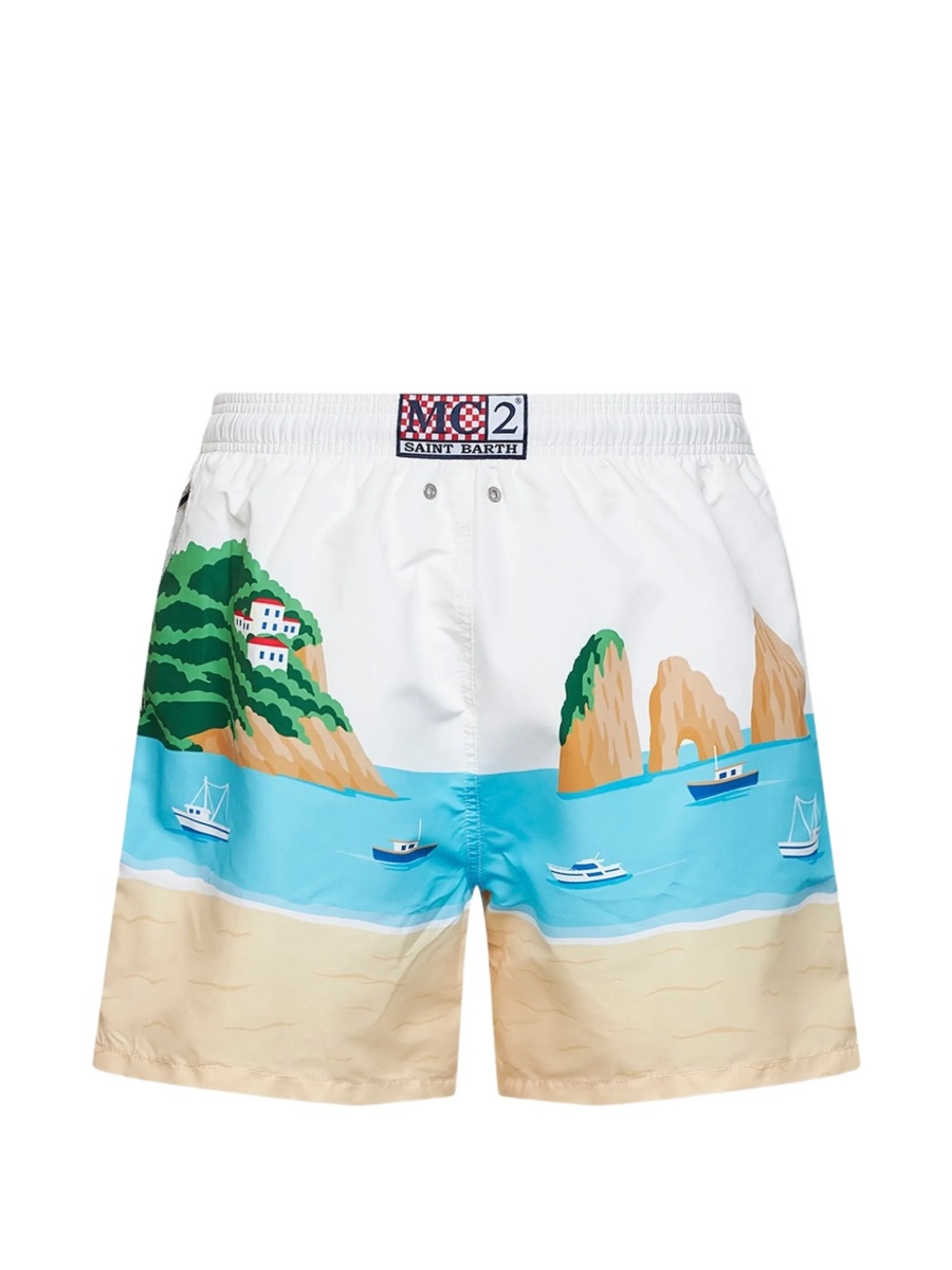 Sort de baie Mc2 Saint Barth alb din polyester - Img 2