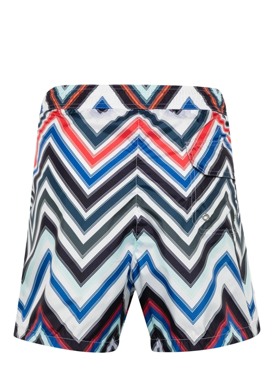 Sort de baie MISSONI BEACHWEAR alb din polyester - Img 2