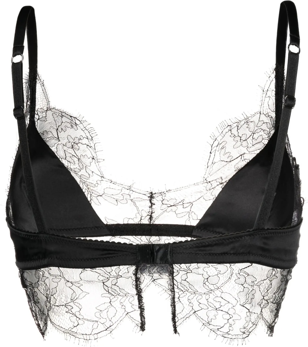 Sutiene Satin soft-cup bralette Bra with lace - Img 4