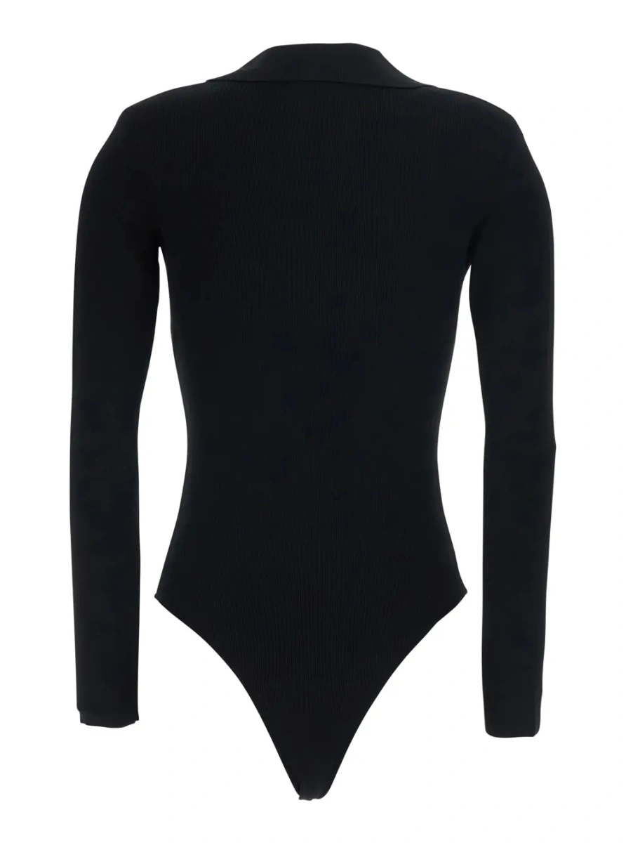 Top Elisabetta Franchi negru din vascoza - Img 2