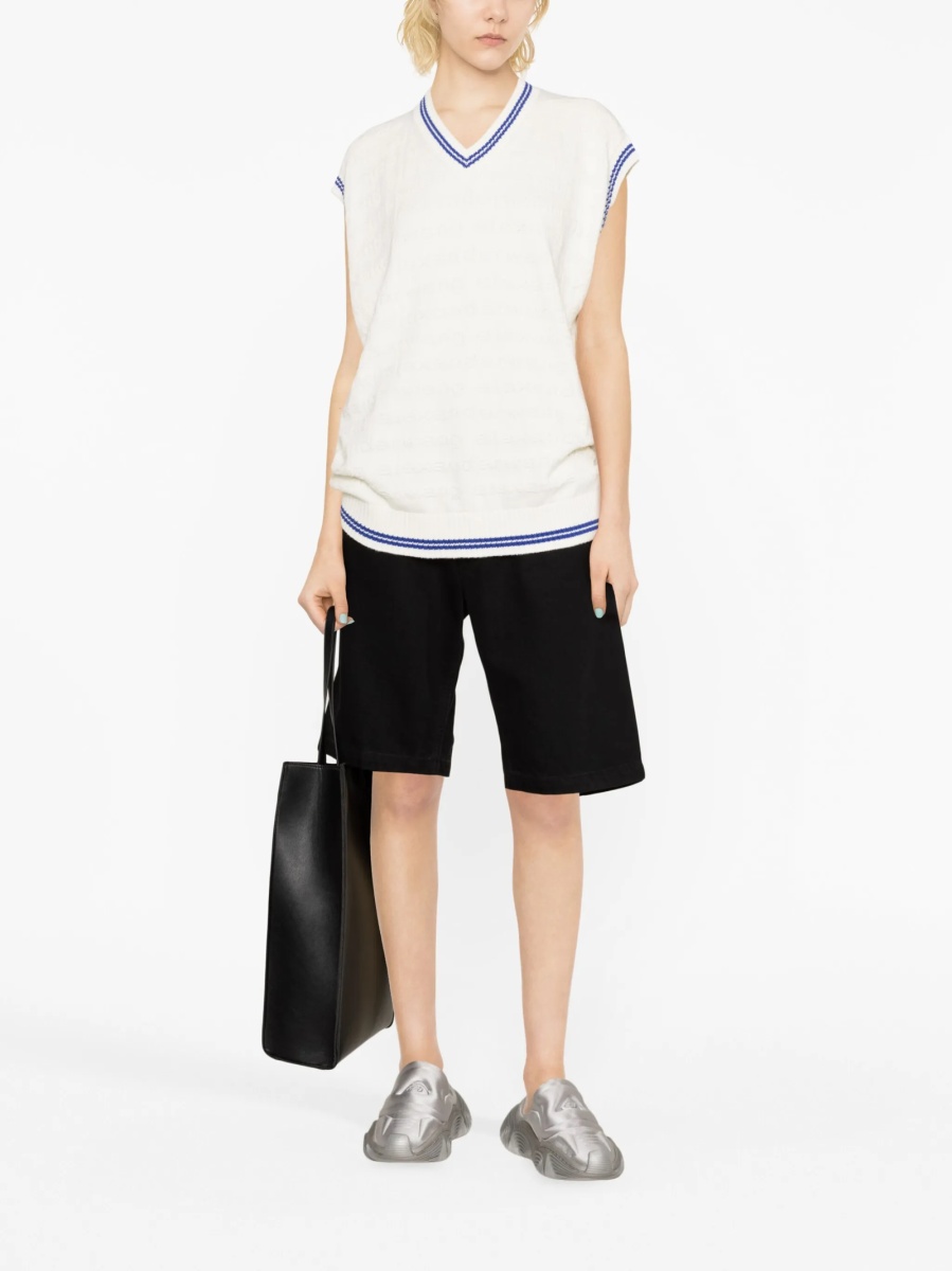 Top tricotat Alexander Wang alb - Img 2