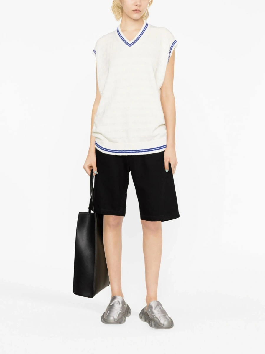 Top tricotat Alexander Wang alb - Img 2
