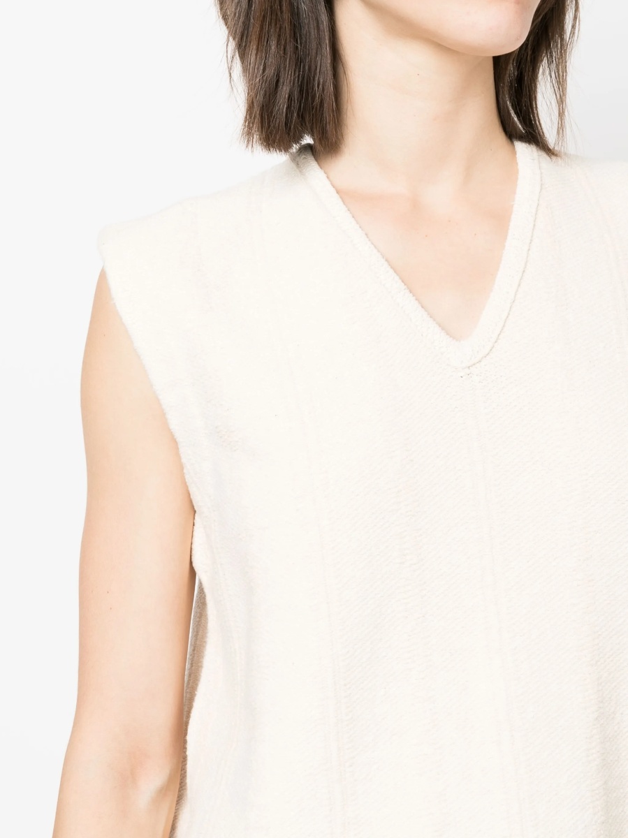 Top tricotat Jil Sander neutru - Img 5