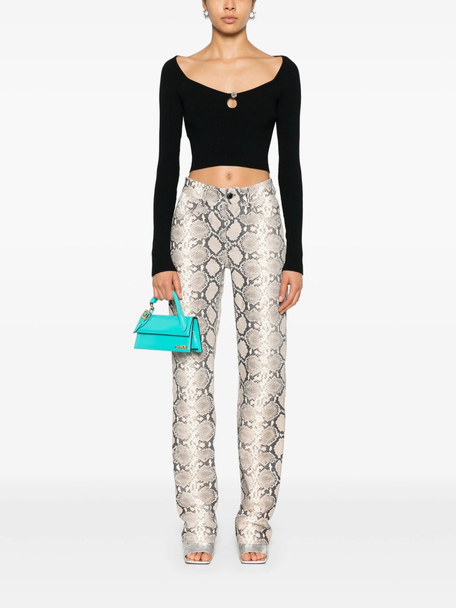 Top tricotat MOSCHINO JEANS negru - Img 2