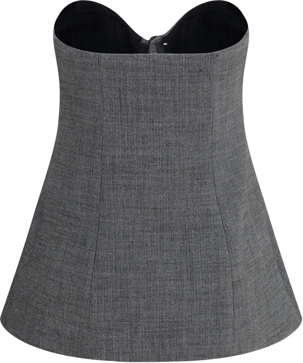 Topuri Asymmetrical wool Corset - Img 2